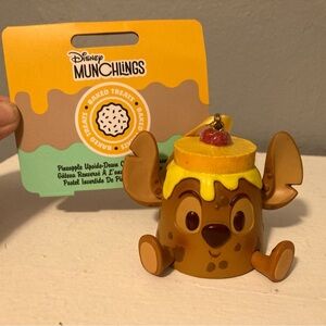 Stitch, Pineapple Upside Down Cake Munchling Christmas Ornament
